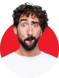 Retrato de hombre expresando confusión