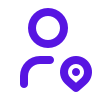 Icono usuario con geolocalización